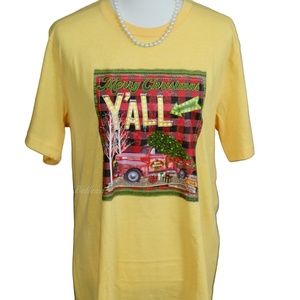 Merry Christmas Y'all Graphic Tee